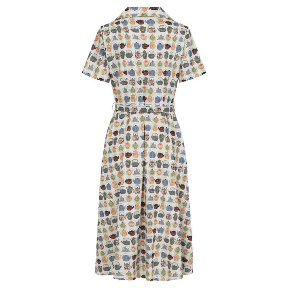 Banned - Kate Tea Time Robe Ã©vasÃ©e - Blanc